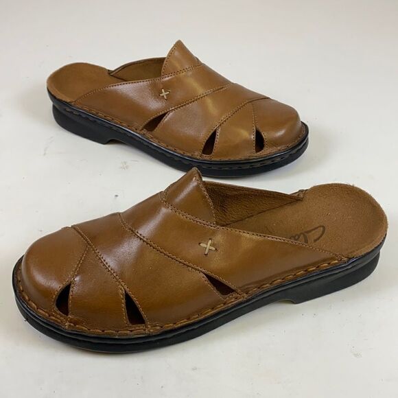 Clarks Structured size 6M mule sandals A3 - Picture 1 of 7